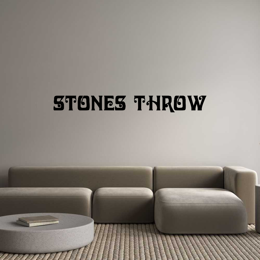 CN Acrylic Letter: Stones Throw