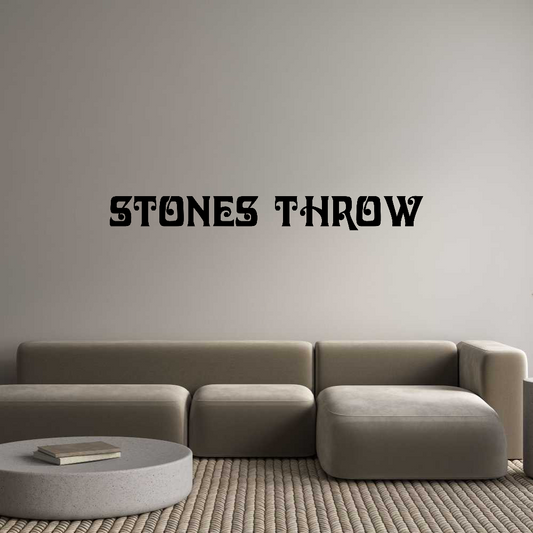 CN Acrylic Letter: Stones Throw