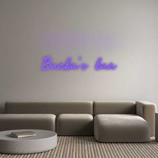 CN LED NEON: Barba’s bar