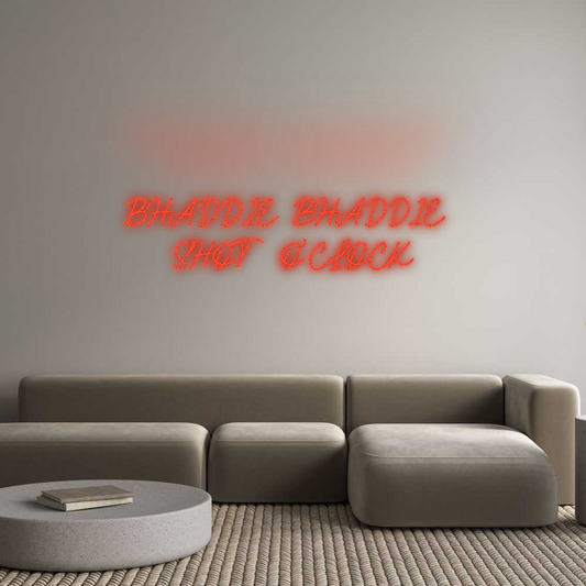 CN LED NEON: BHADDIE BHADD...