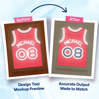 Personalized CHI Jersey Basketball Neon Artwork