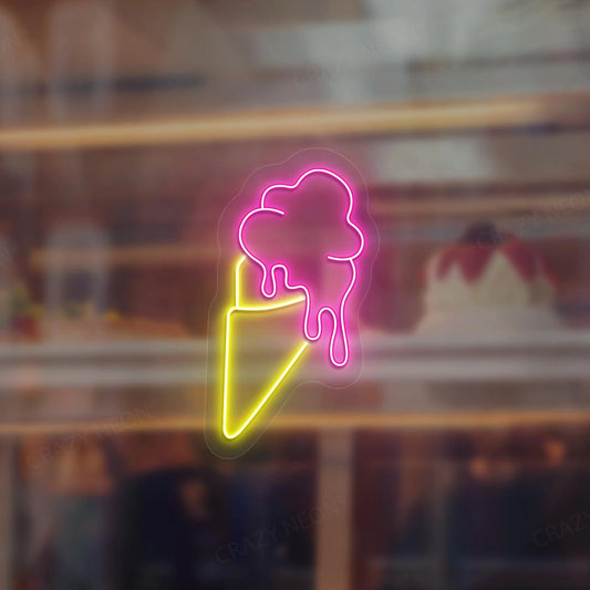 Ice Cream Cone LED Neon Sign