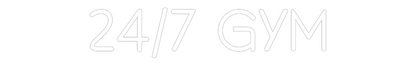 CN LED NEON: 24/7 GYM