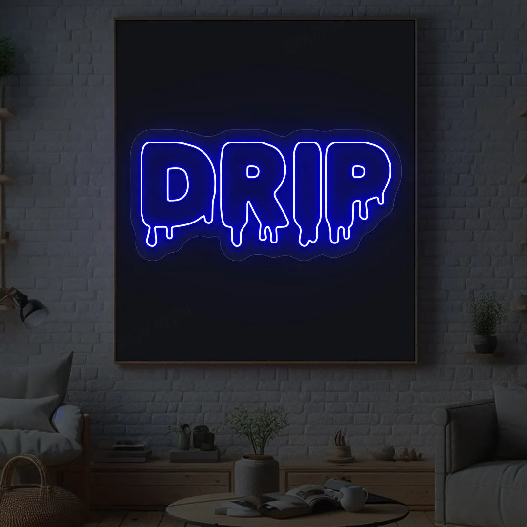 DRIP Neon Sign | Blue