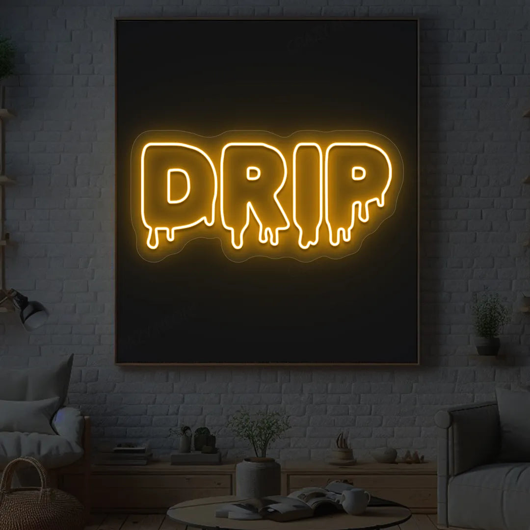 DRIP Neon Sign | Orange