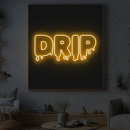 DRIP Neon Sign | Orange