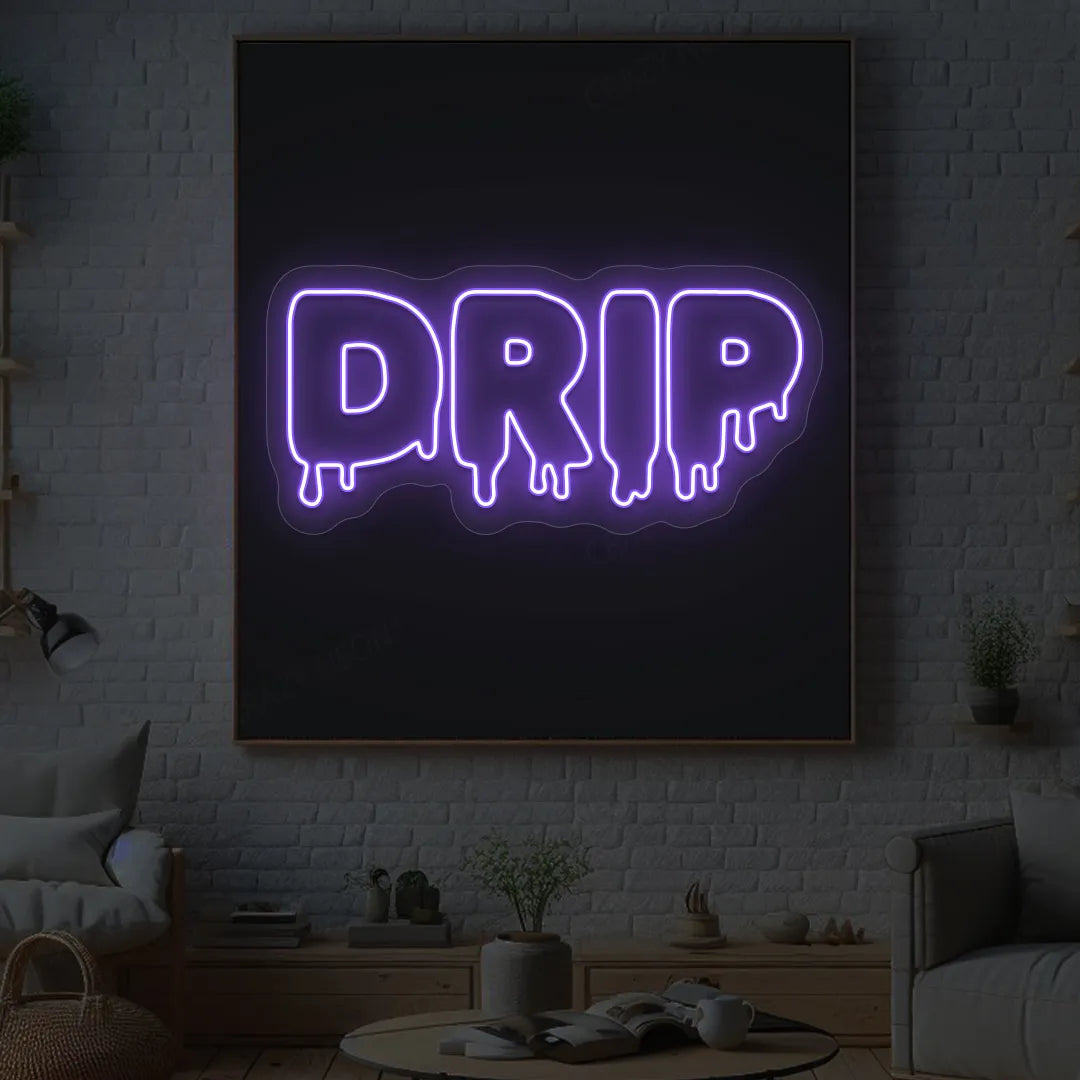 DRIP Neon Sign | Purple
