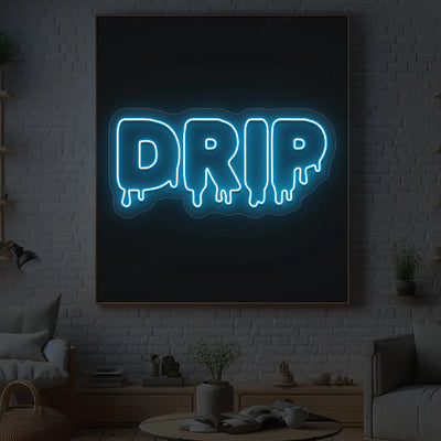 DRIP Neon Sign | Iceblue
