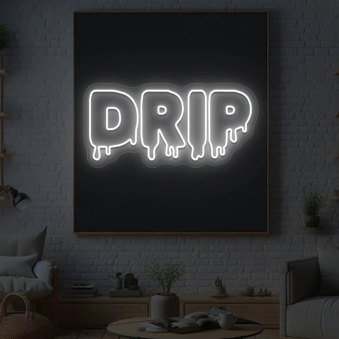 DRIP Neon Sign | White