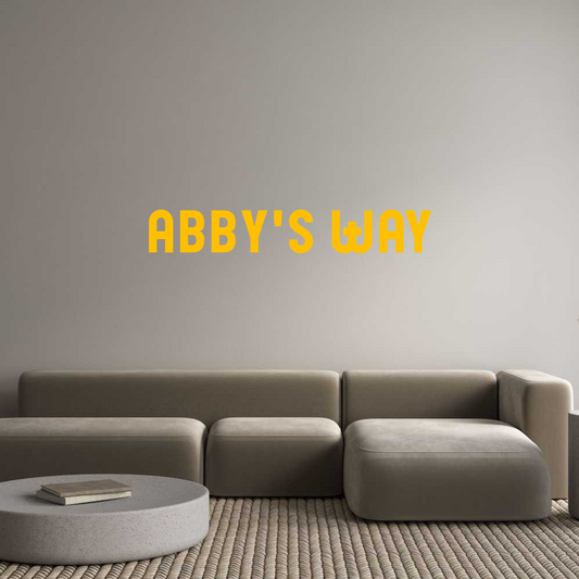 CN Acrylic Letter: Abby's Way