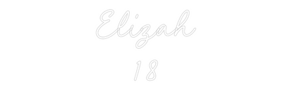 CN LED NEON: Elizah
18