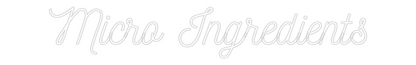 CN LED NEON: Micro Ingredi...
