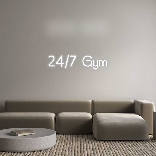 CN LED NEON: 24/7 Gym