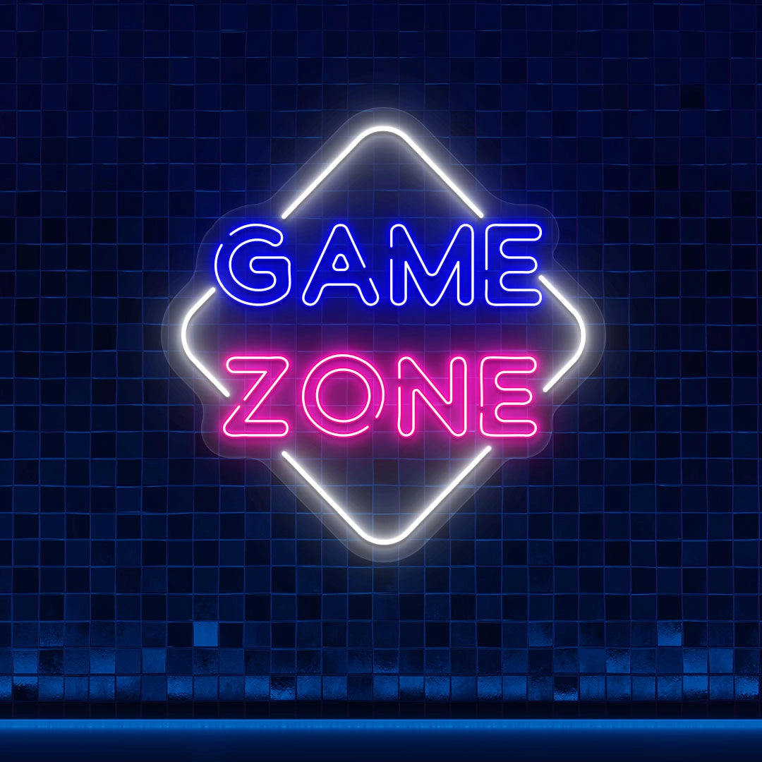 Game Zone Multicolor Neon Sign