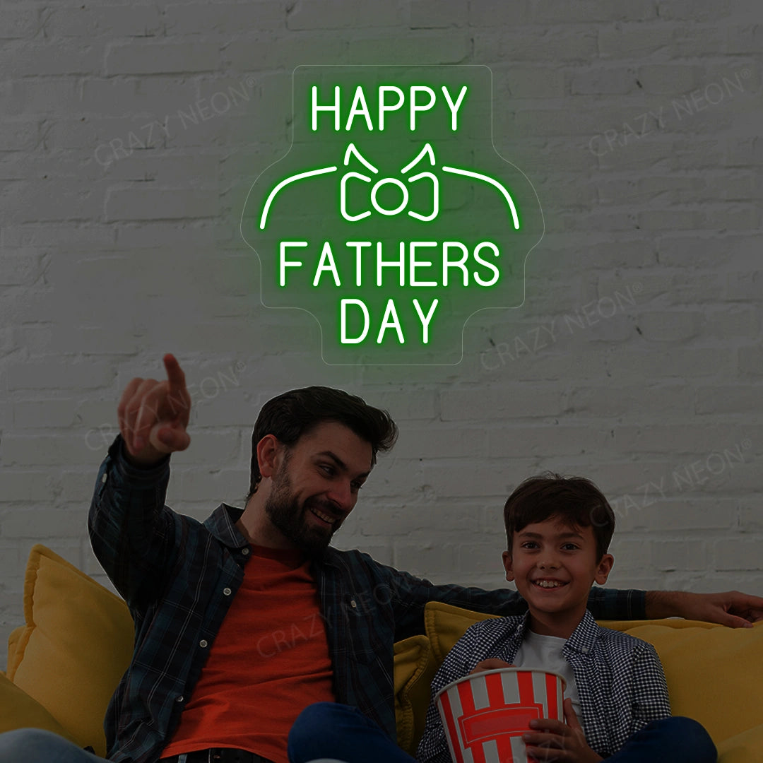 Happy Father's Day Neon Sign | Green