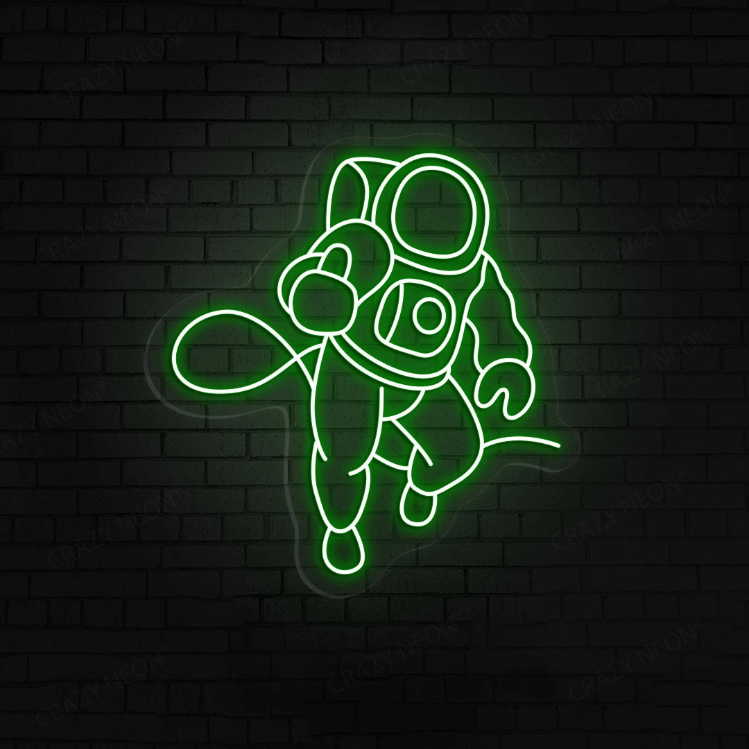 Astronaut Neon Sign | Green