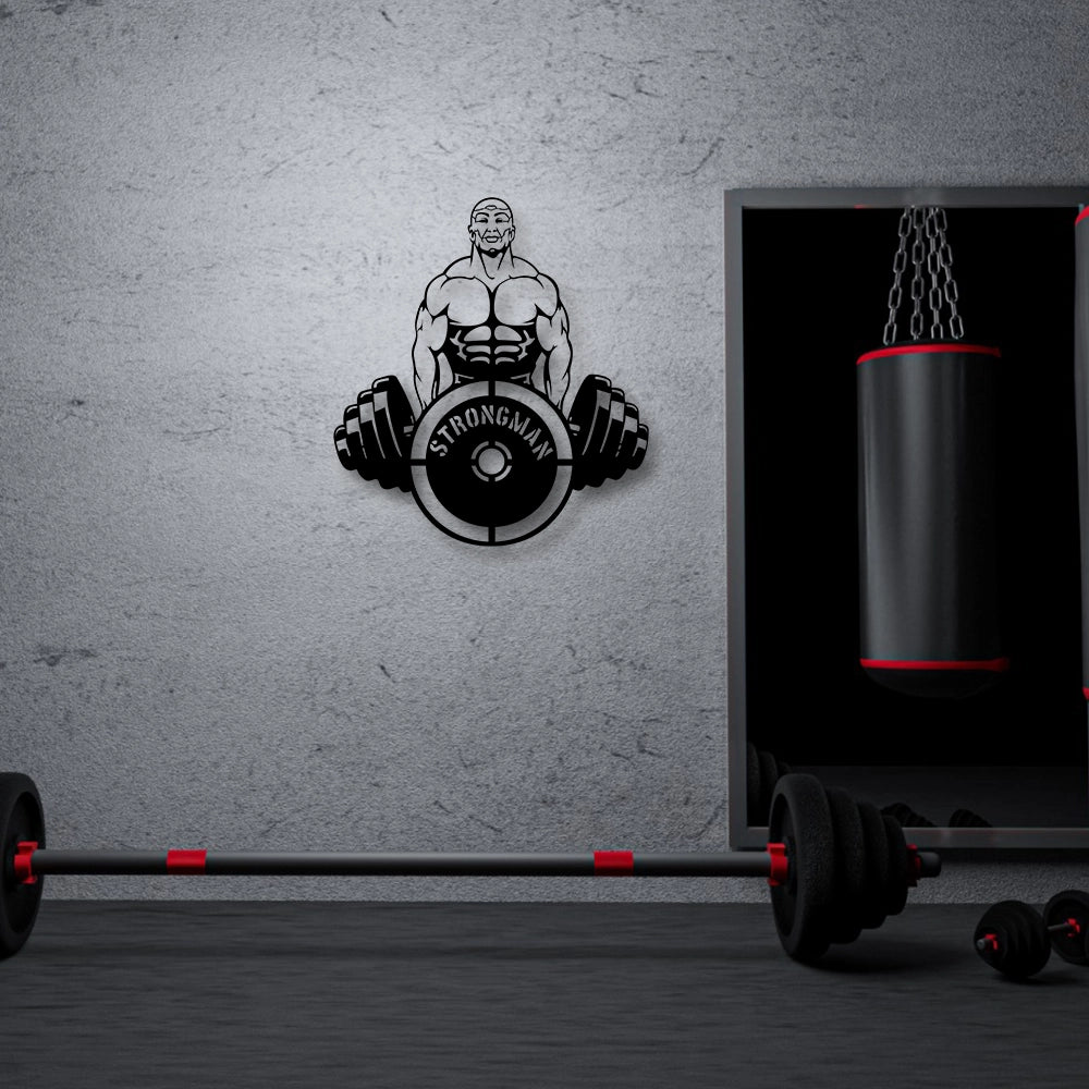 Strong Man Metal Wall Art