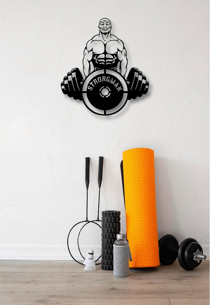 Strong Man Metal Wall Art