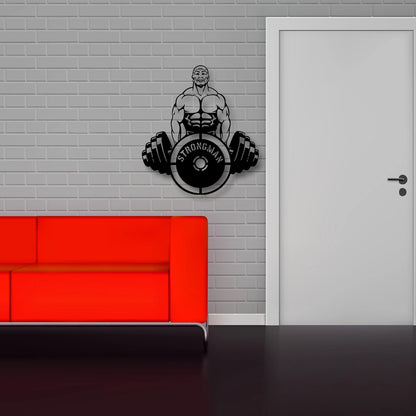 Strong Man Metal Wall Art