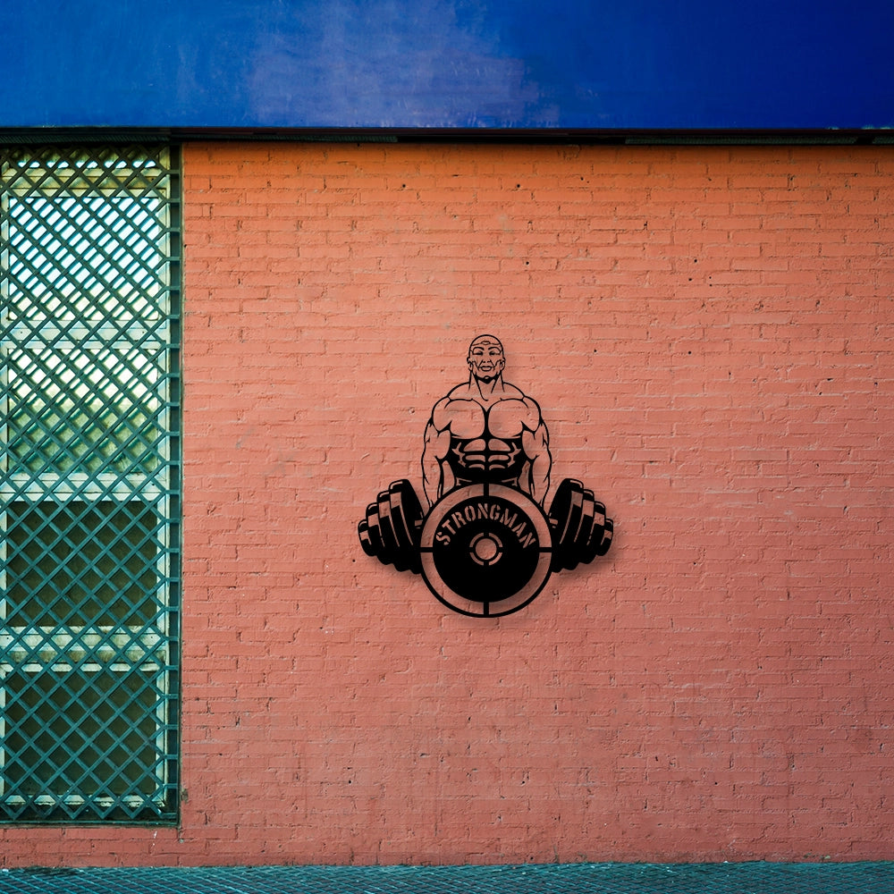 Strong Man Metal Wall Art