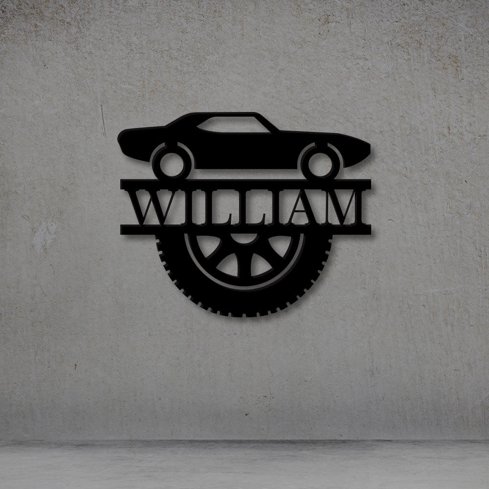 Custom Car Metal Sign