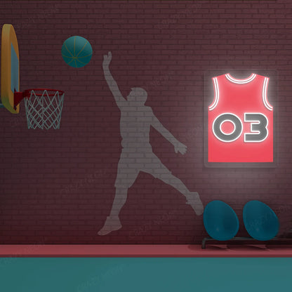 Chicago Terry 03 Jersey Basketball Neon Artwork