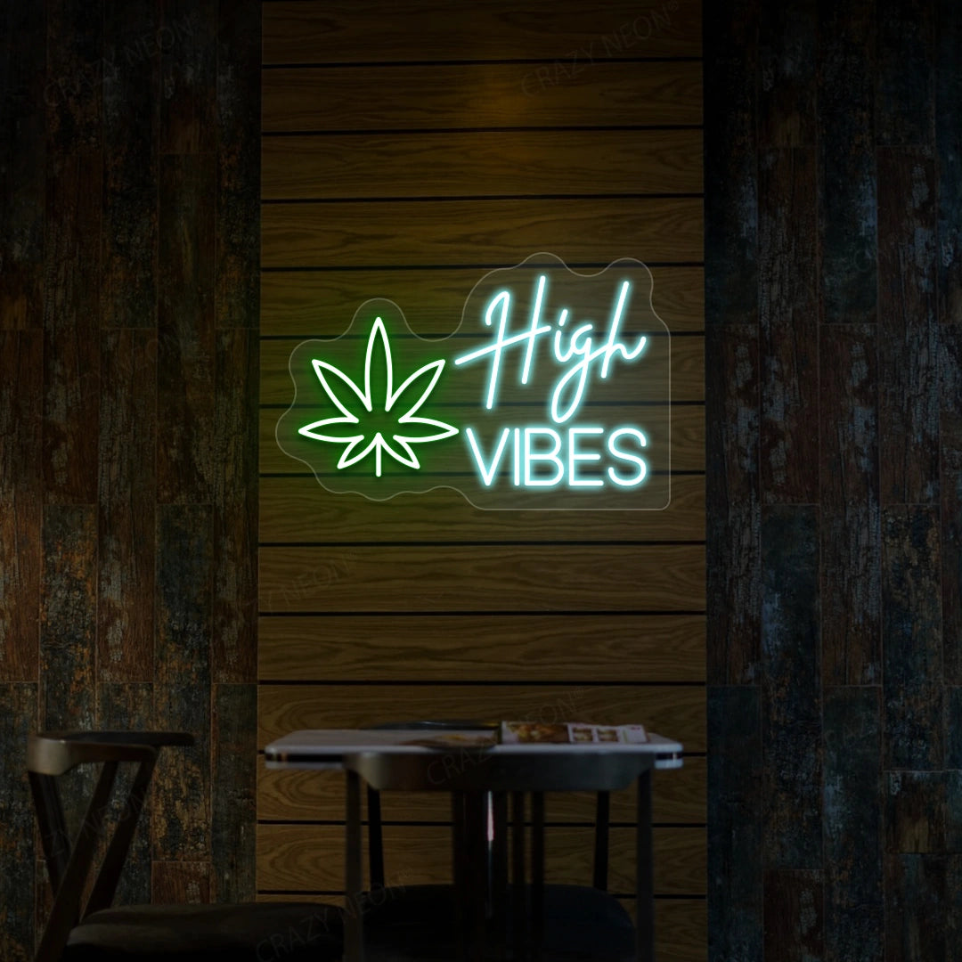 High Vibes Neon Sign | Iceblue