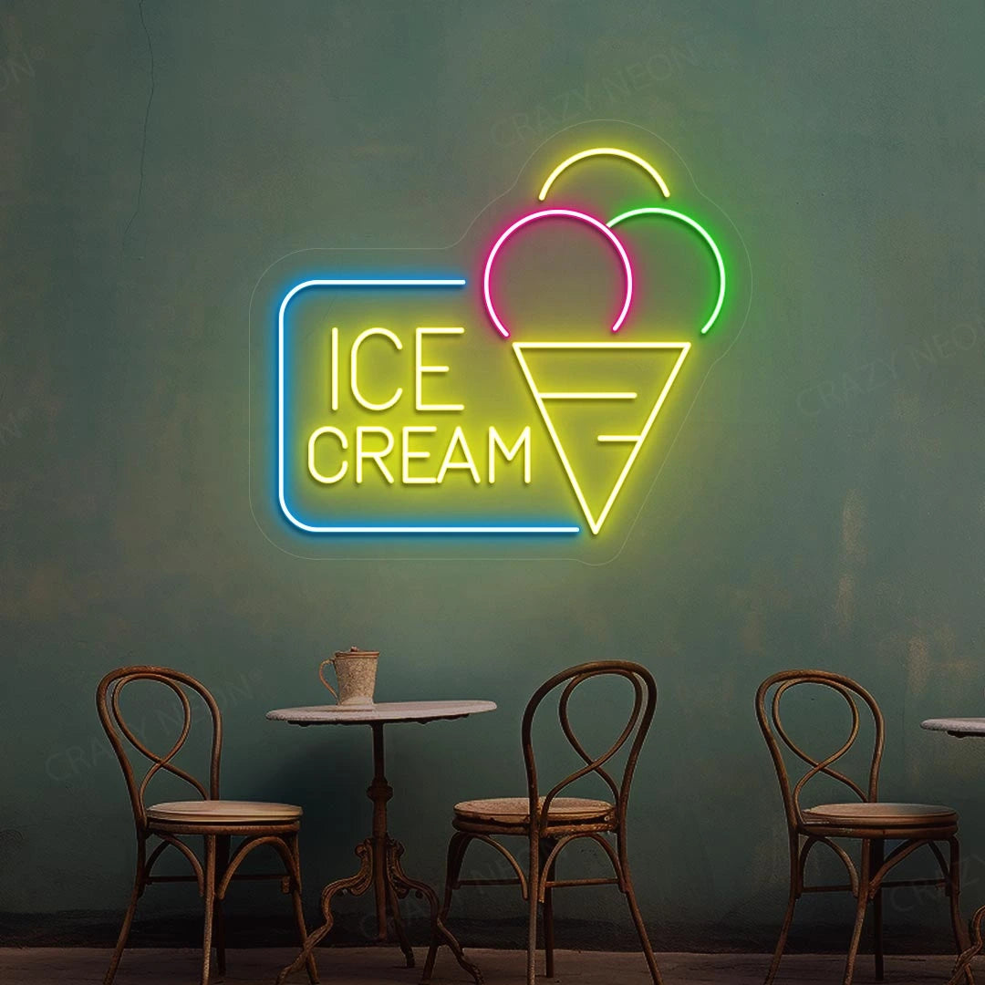 Multicolor Ice Cream Neon Sign | CRAZY NEON® – Crazy Neon