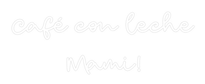 CN LED NEON: Café con lech...