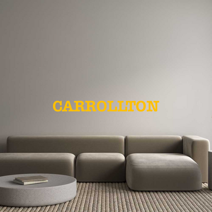 CN Acrylic Letter: CARROLLTON