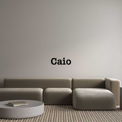 CN Acrylic Letter: Caio