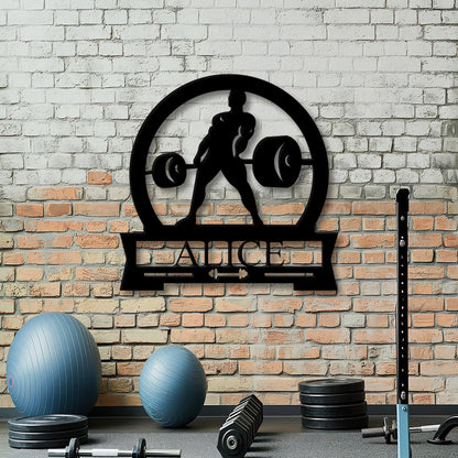 Men's Deadlift Gym Metal Monogram