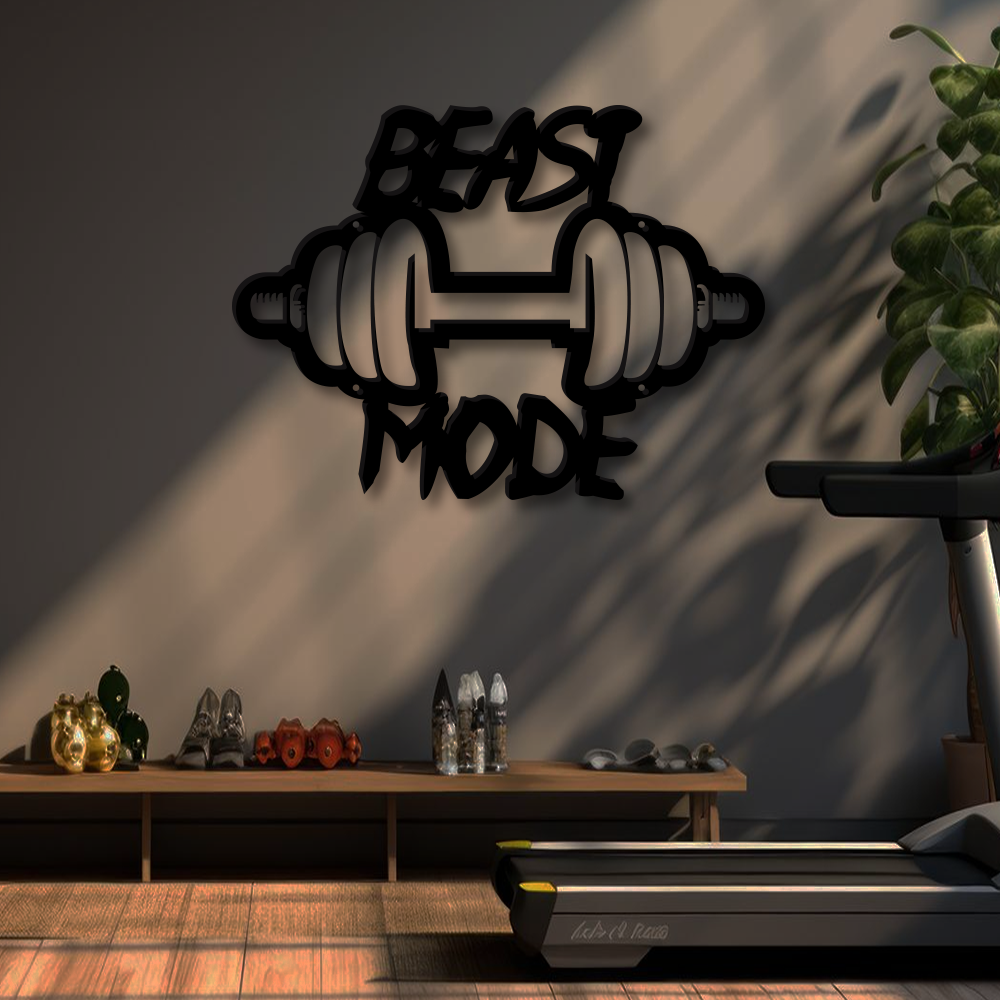 Beast Mode Metal Sign