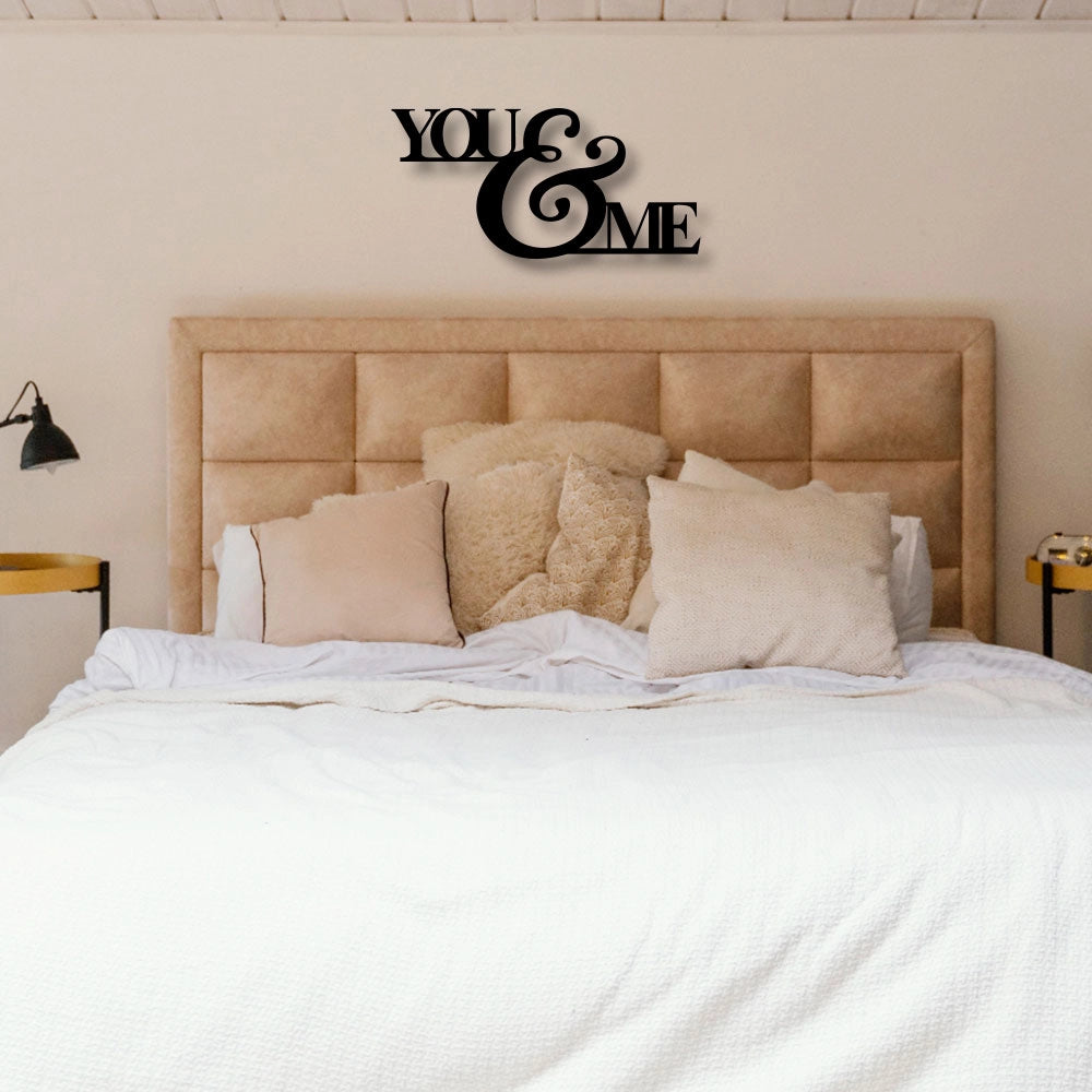 You And Me Metal Wall Art Sign