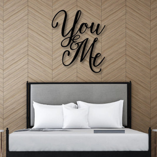 You & Me you metal wall art