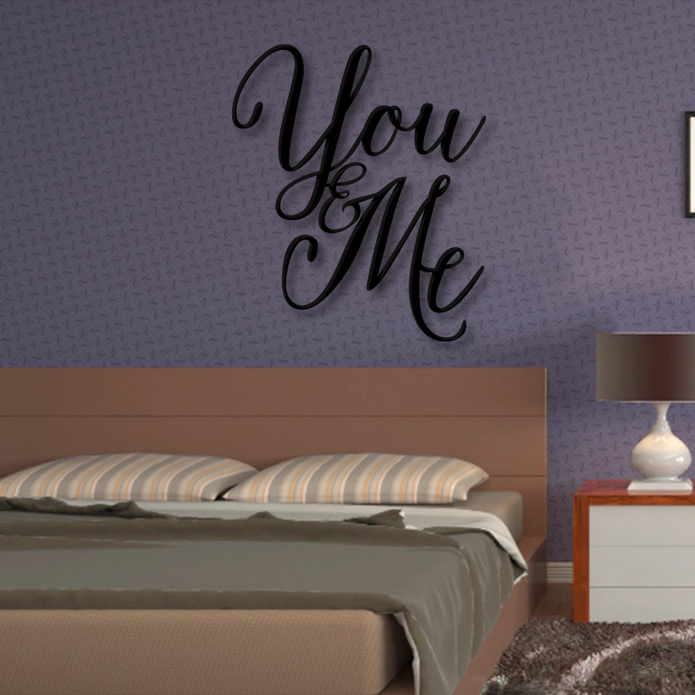 You & Me you metal wall art