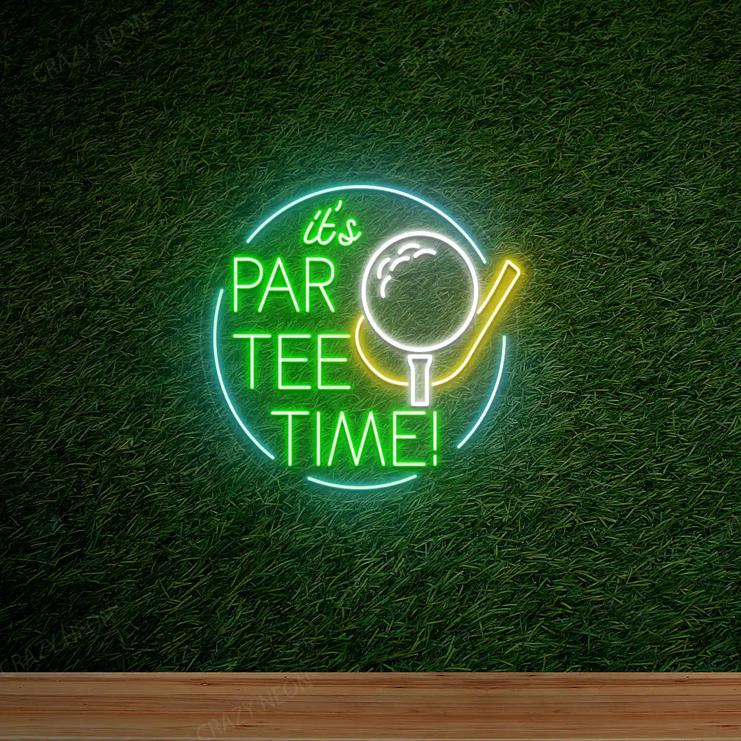 It's Party Time Golf Neon Sign | Iceblue