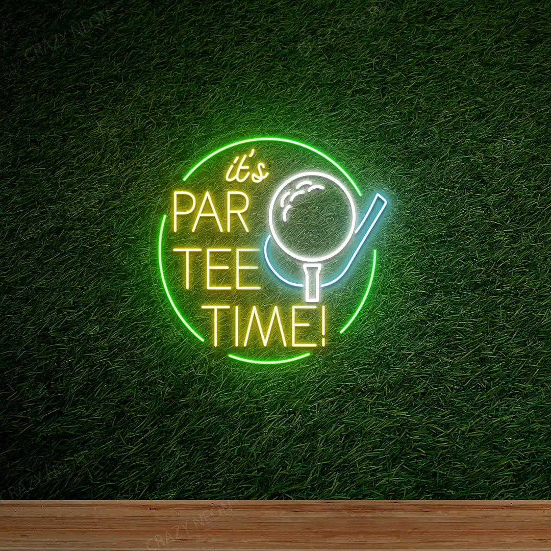 It's Party Time Golf Neon Sign | Green