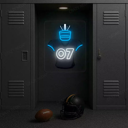 Jacksonville Thomas Jr 07 Jersey Football Neon Artwork