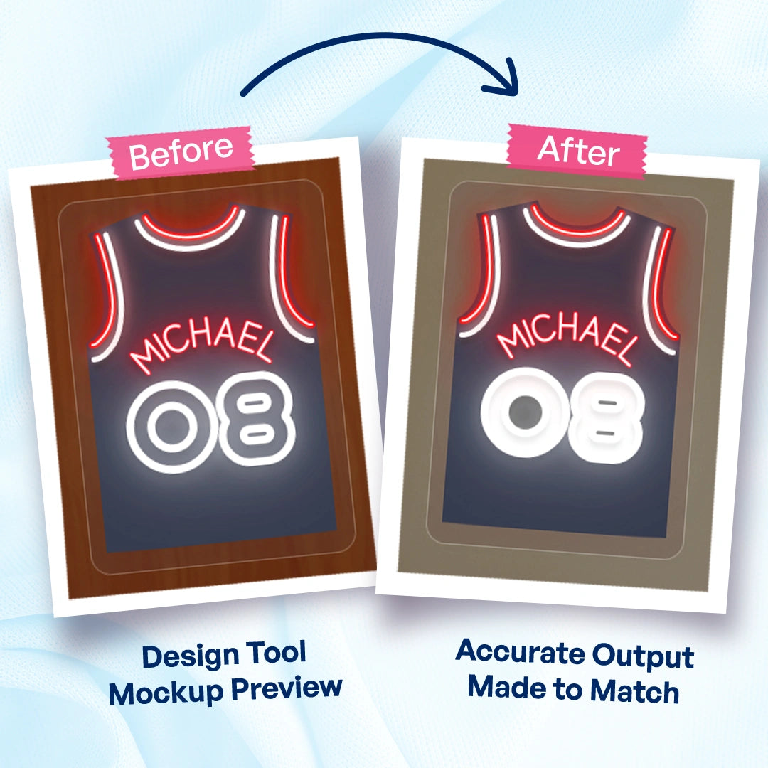 Personalized LAC Basketball Jersey Neon Artwork
