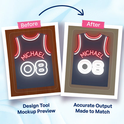 Personalized LAC Basketball Jersey Neon Artwork