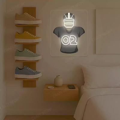 Las Vegas Jeanty 02 Jersey Football Neon Artwork