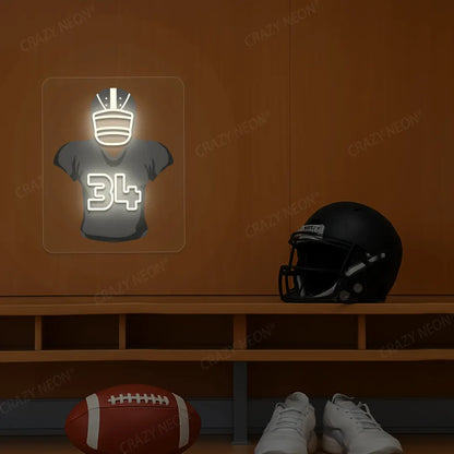 Las Vegas Jackson 34 Jersey Football Neon Artwork