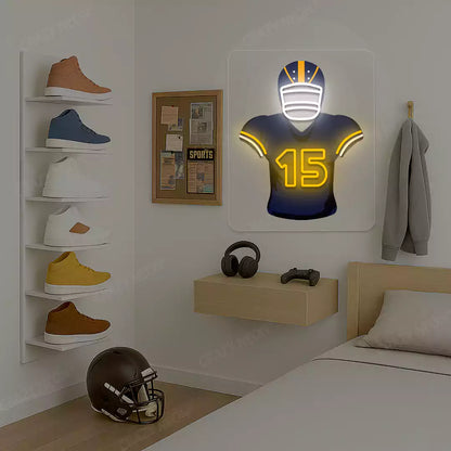Los Angeles McConkey 15 Jersey Football Neon Artwork
