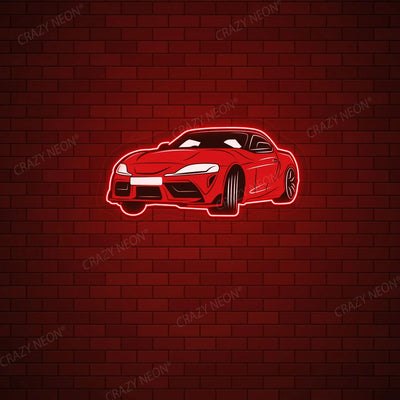 Dynamic Car Neon Artwork