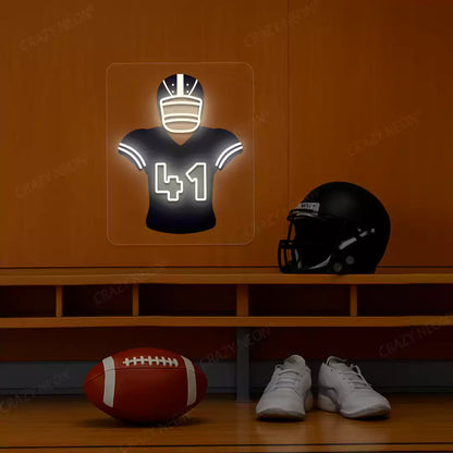 New Orleans Kamara 41 Jersey Football Neon Artwork