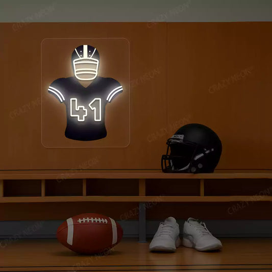 New Orleans Kamara 41 Jersey Football Neon Artwork