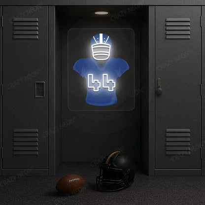 NYG Jersey Football Neon Artwork
