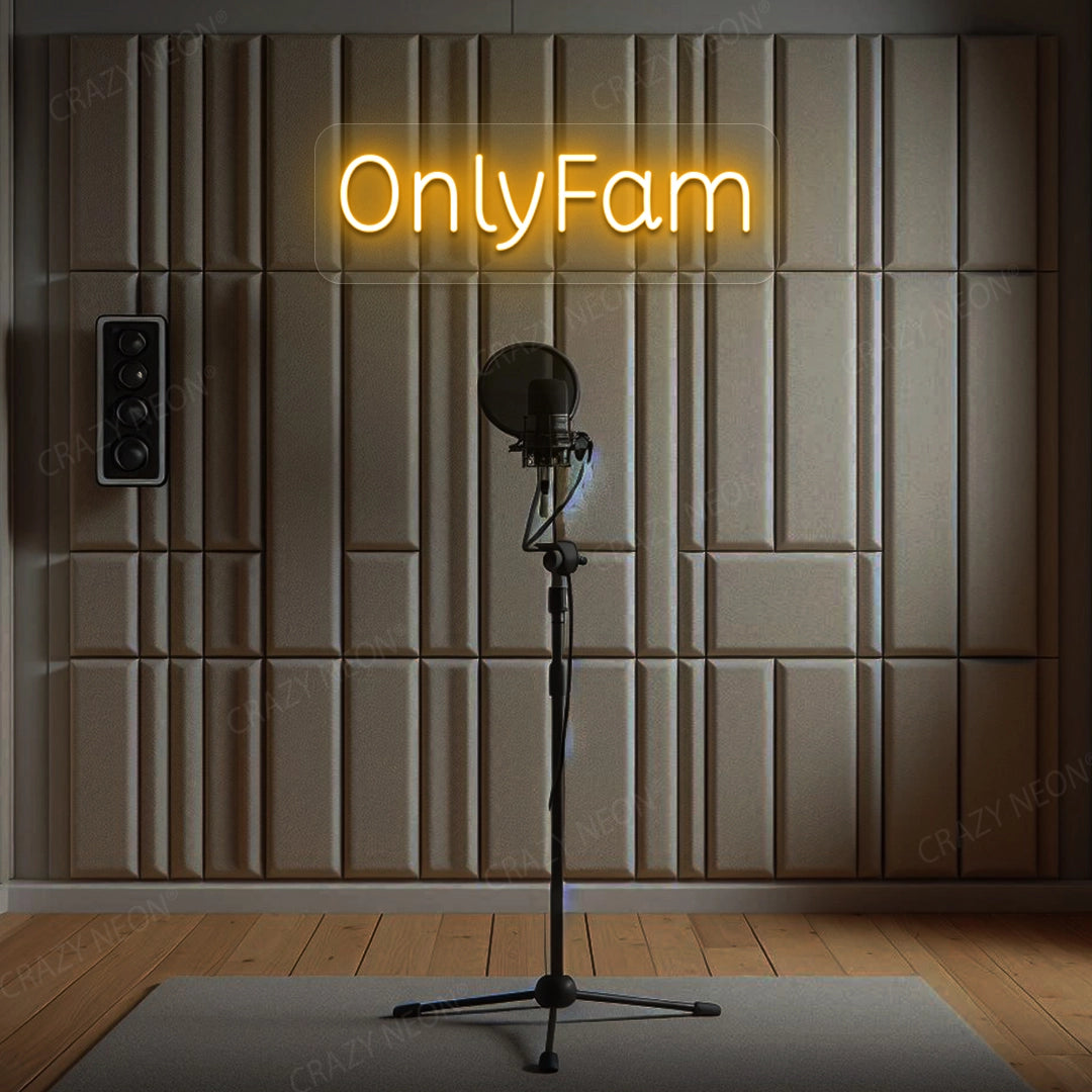 Only Fam Neon Sign | Orange 