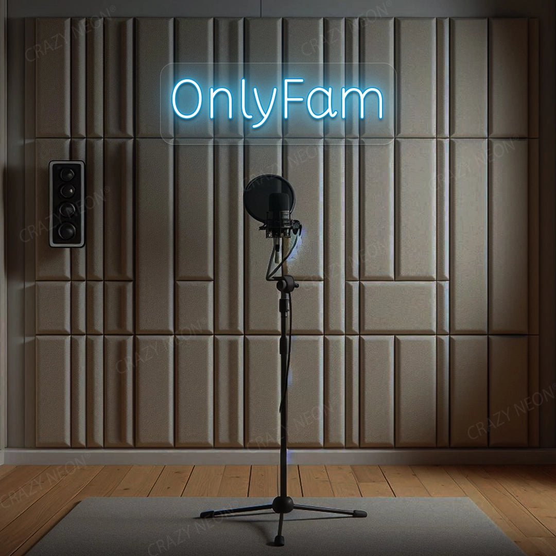 Only Fam Neon Sign | Ice Blue 